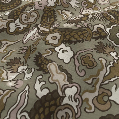 Bamboo - Komodo Dragon By James Dunlop Textiles || In Stitches Soft Furnishings