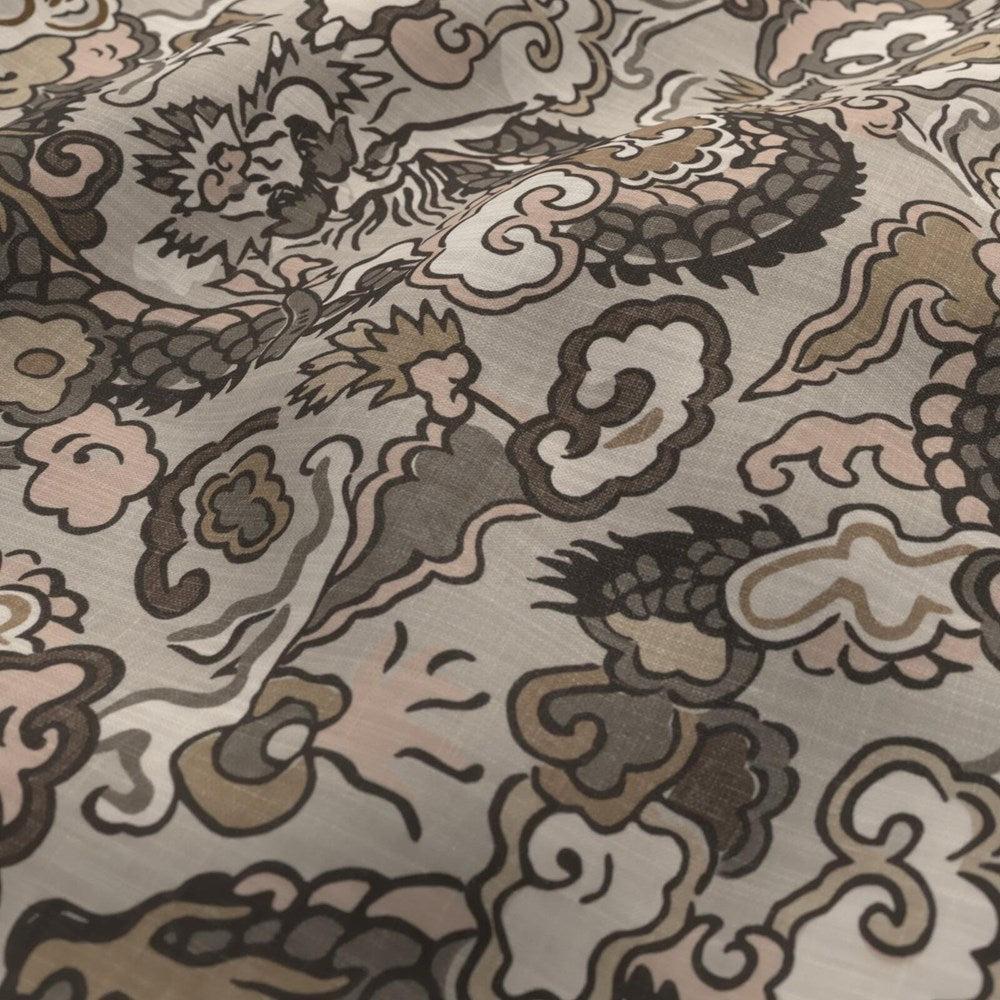 Basalt - Komodo Dragon By James Dunlop Textiles || In Stitches Soft Furnishings