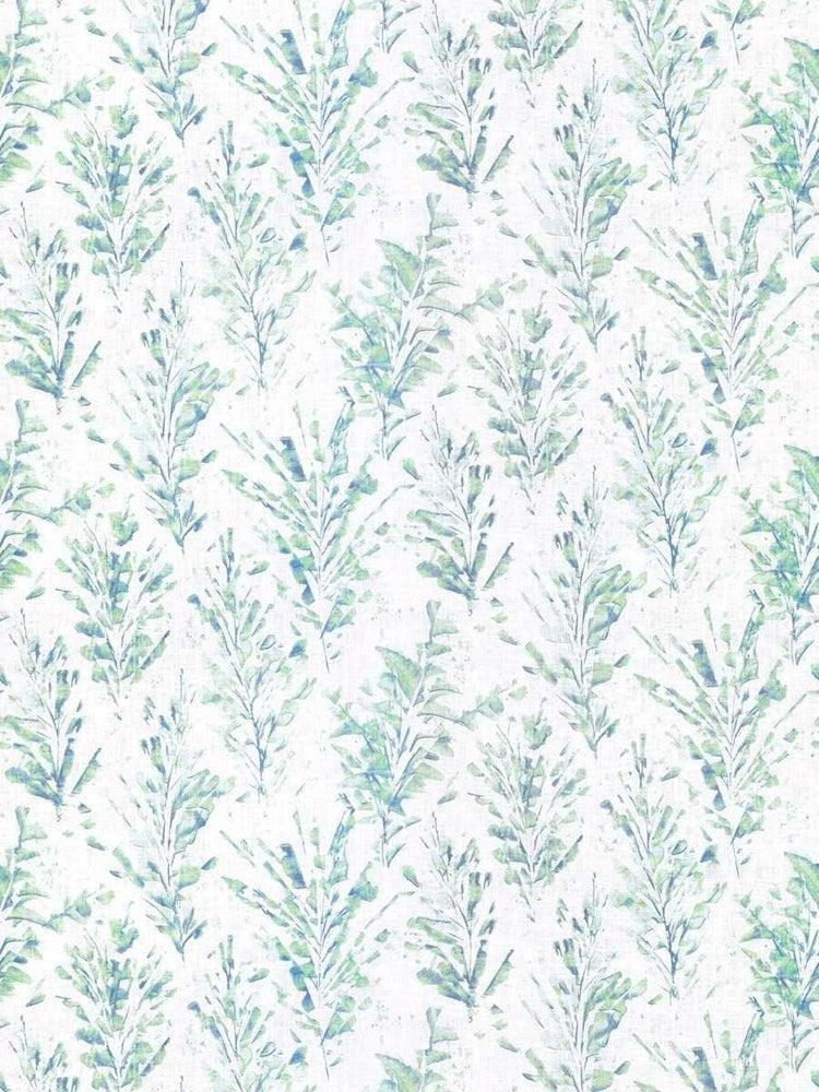 Blue Grass/03 - Leaf Press By Fabricut || In Stitches Soft Furnishings