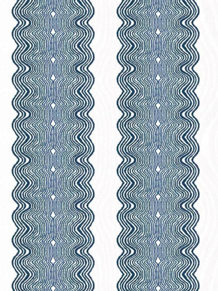 Sapphire/01 - Mitchell Wave By Fabricut || In Stitches Soft Furnishings