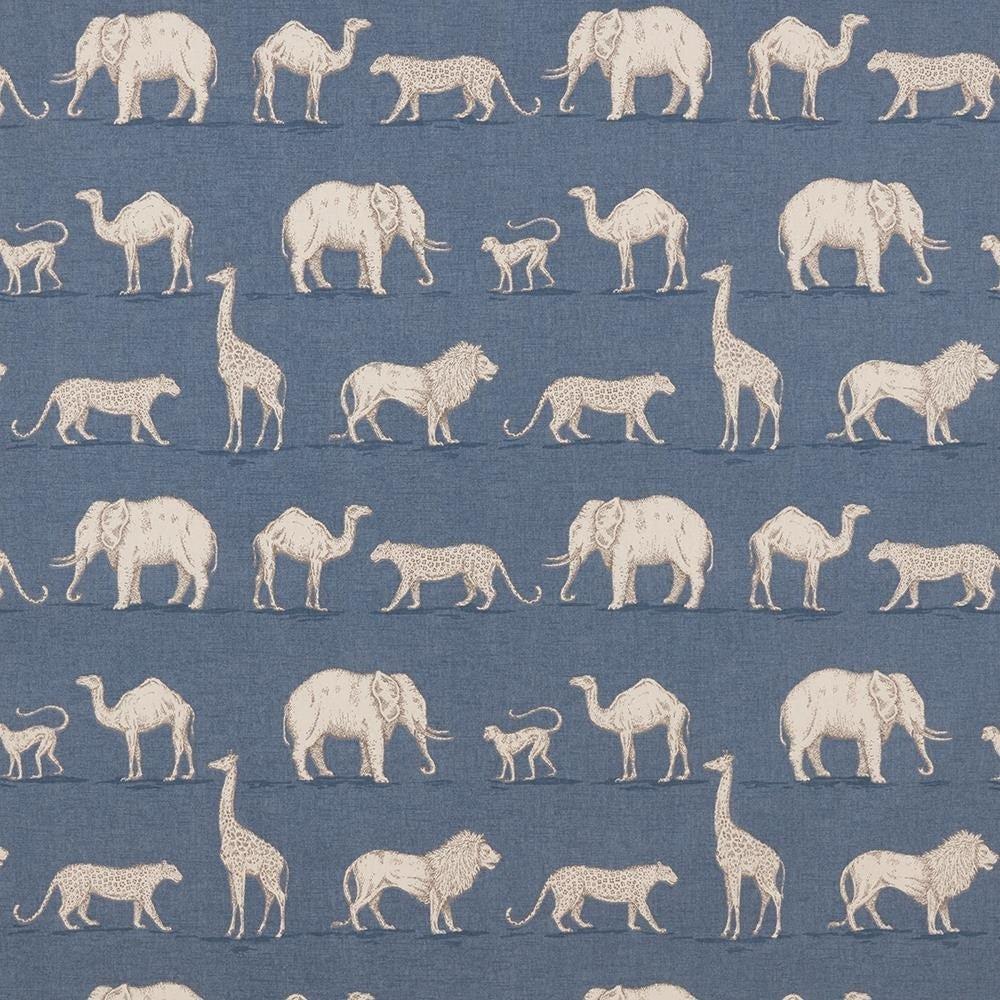 Denim - Prairie Animals By Slender Morris || In Stitches Soft Furnishings