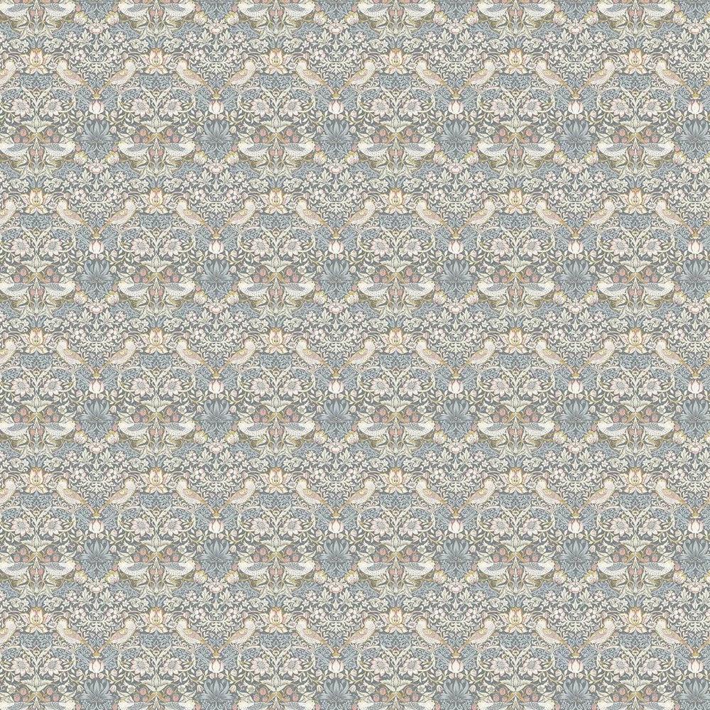 Slate/Blush F1678/02 - Strawberry Thief By Clarke & Clarke || In Stitches Soft Furnishings