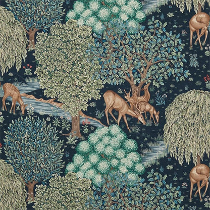 Tapestry Blue - The Brook (Linen) By Morris & Co || In Stitches Soft Furnishings
