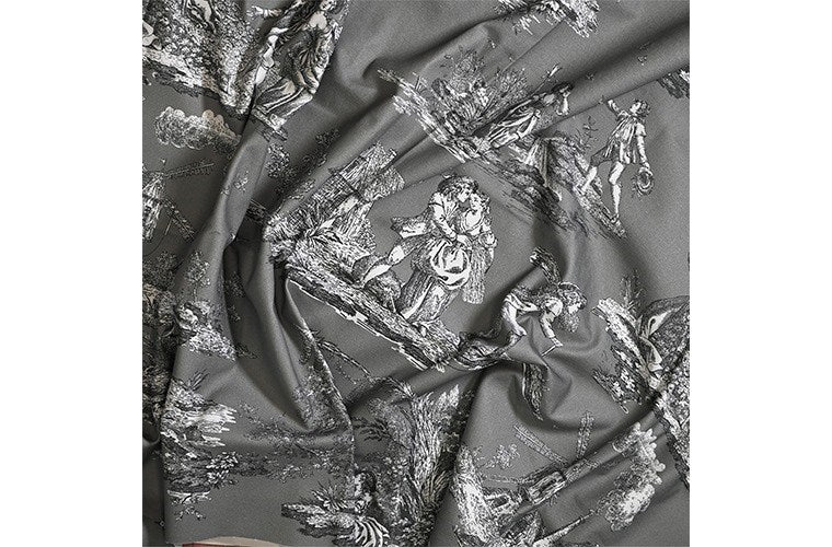 Charcoal - Toile By Laura Ashley || In Stitches Soft Furnishings