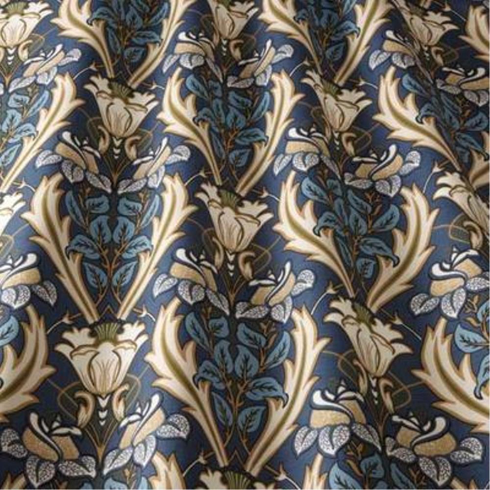 Navy - Acanthus By ILIV || In Stitches Soft Furnishings