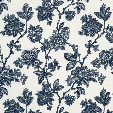 Indigo - Fleur By James Dunlop Textiles || In Stitches Soft Furnishings