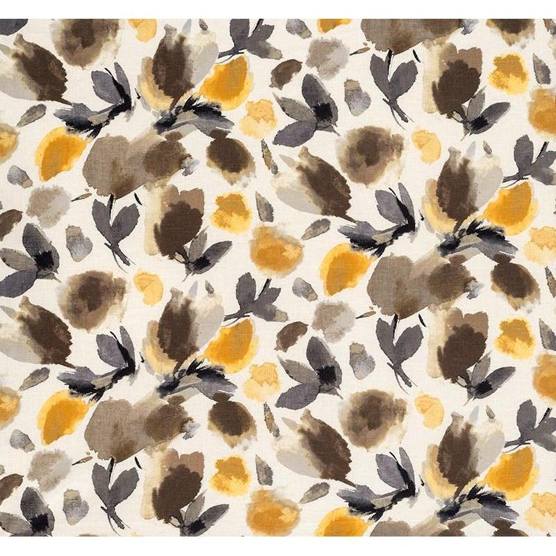 Golden - Flower Burst By James Dunlop Textiles || In Stitches Soft Furnishings