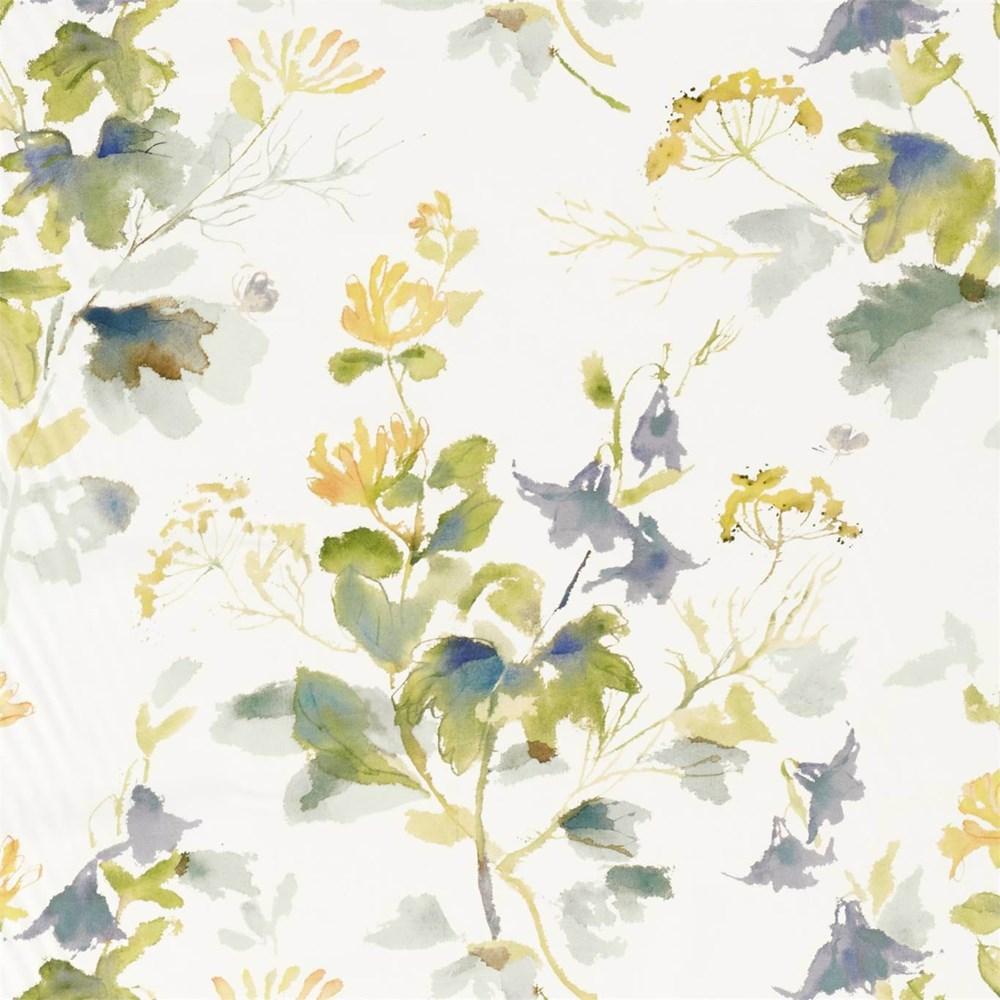 Anise/Slate - Honey Flowers By Sanderson || In Stitches Soft Furnishings
