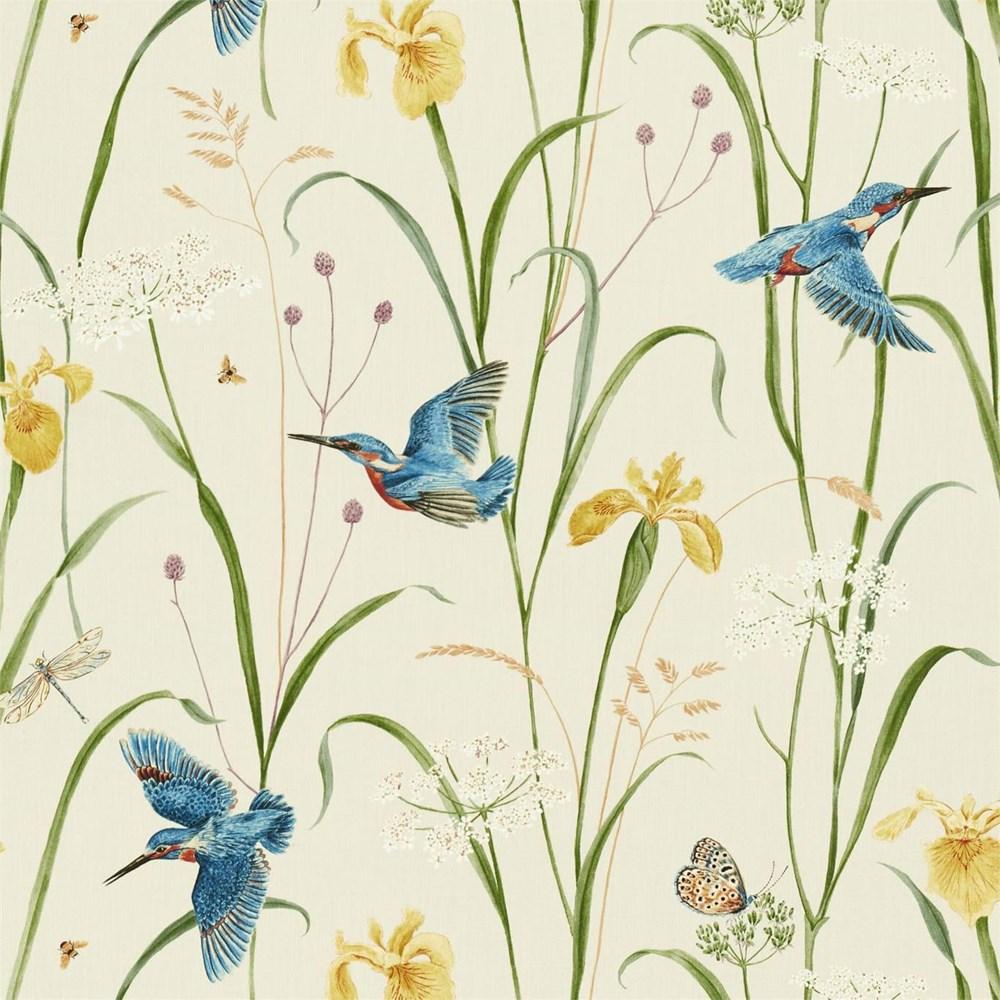 Azure/Linen - Kingfisher & Iris By Sanderson || In Stitches Soft Furnishings