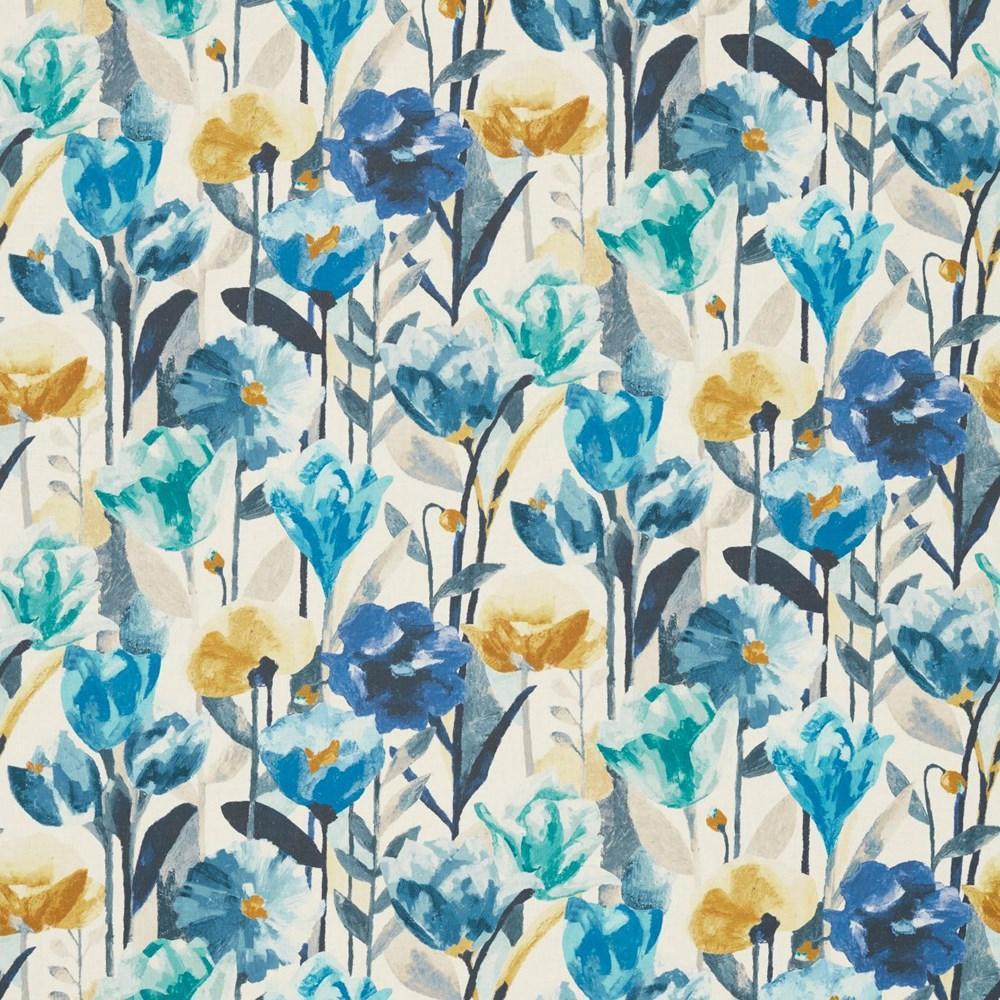 Mustard/Marine/Steel - Verdaccio By Harlequin || In Stitches Soft Furnishings